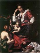 Bernardo Strozzi Madonna and Child with the Young St John oil painting